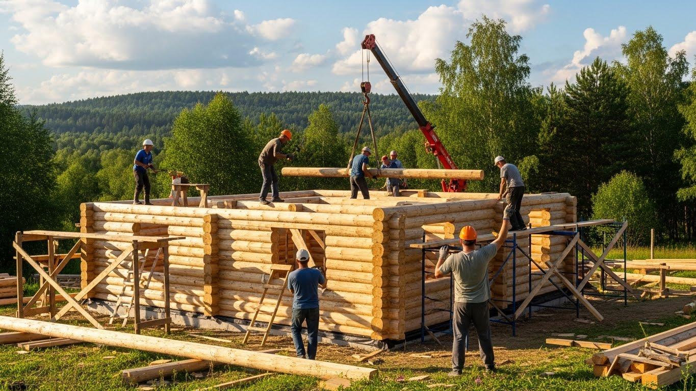 Этапы строительства деревянного дома: от фундамента до крыши